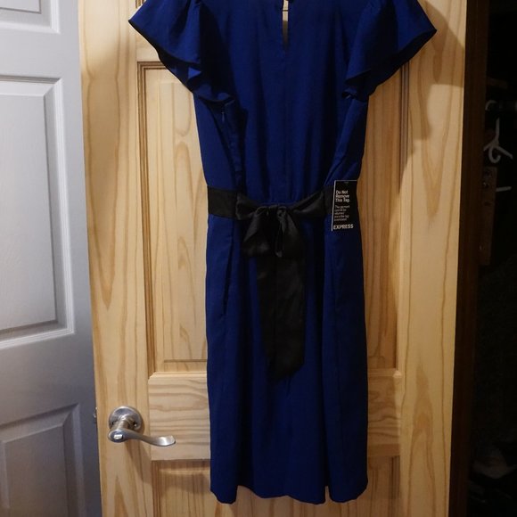 Express Ruffle Front Dress - Picture 6 of 8